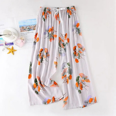 New Arrival Style Μαλακές Πυτζάμες Παντελόνια Βαμβακερά Sleep Bottoms Γυναικείες εμπριμέ Άνοιξη Καλοκαίρι Βαμβακερό σπίτι Παντελόνι Φαρδύ μεγάλο παντελόνι
