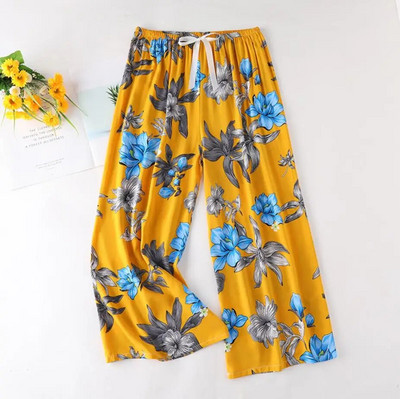 New Arrival Style Μαλακές Πυτζάμες Παντελόνια Βαμβακερά Sleep Bottoms Γυναικείες εμπριμέ Άνοιξη Καλοκαίρι Βαμβακερό σπίτι Παντελόνι Φαρδύ μεγάλο παντελόνι