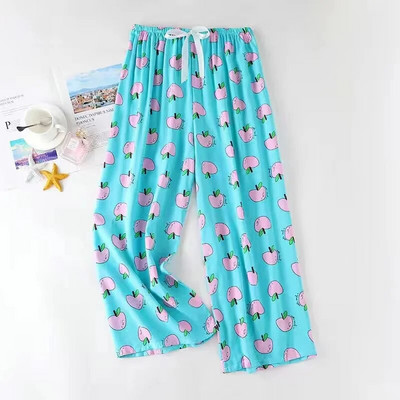 New Arrival Style Μαλακές Πυτζάμες Παντελόνια Βαμβακερά Sleep Bottoms Γυναικείες εμπριμέ Άνοιξη Καλοκαίρι Βαμβακερό σπίτι Παντελόνι Φαρδύ μεγάλο παντελόνι