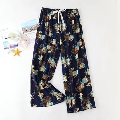 New Arrival Style Μαλακές Πυτζάμες Παντελόνια Βαμβακερά Sleep Bottoms Γυναικείες εμπριμέ Άνοιξη Καλοκαίρι Βαμβακερό σπίτι Παντελόνι Φαρδύ μεγάλο παντελόνι