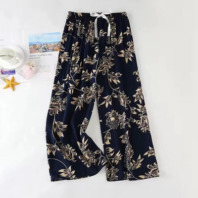 New Arrival Style Μαλακές Πυτζάμες Παντελόνια Βαμβακερά Sleep Bottoms Γυναικείες εμπριμέ Άνοιξη Καλοκαίρι Βαμβακερό σπίτι Παντελόνι Φαρδύ μεγάλο παντελόνι