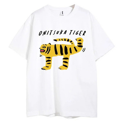 2024 Summer Plus Size Tiger Cartoon Printed Harajuku Funny T Μπλουζάκι Y2k γραφικά μπλουζάκια για γυναίκες Μόδα Streetwear