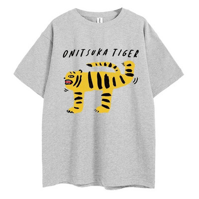 2024 Summer Plus Size Tiger Cartoon Printed Harajuku Funny T Μπλουζάκι Y2k γραφικά μπλουζάκια για γυναίκες Μόδα Streetwear