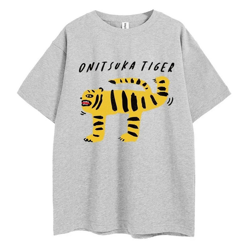 2024 Summer Plus Size Tiger Cartoon Printed Harajuku Funny T Μπλουζάκι Y2k γραφικά μπλουζάκια για γυναίκες Μόδα Streetwear