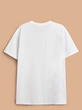 Masked Horror Doll Printed Plus Size Дамска памучна тениска Улична тениска с къс ръкав и кръгло деколте Микро разтеглива удобна тениска