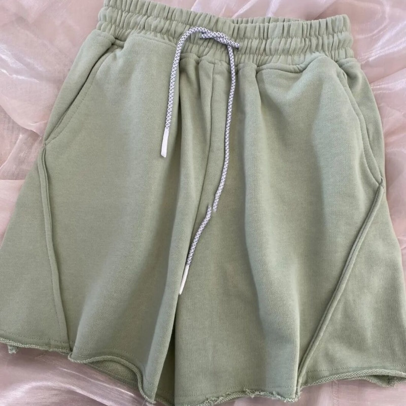 Γλυκό κοστούμι για κορίτσια 2023SS Γυναικείο Υπέροχο γράμμα εκτύπωσης Ευέλικτο πουκάμισο Φαρδύ street casual σορτς μονό κομμάτι Unisex απλό σπίτι