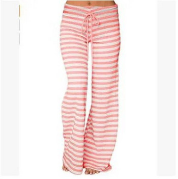 Εκτύπωση Sleep Bottom Γυναικείο βαμβακερό μακρύ παντελόνι Αρχική Πιτζάμες Soft Slip Καλοκαιρινό παντελόνι Κορδόνι μεγάλου μεγέθους Sexy Stripe Casual μεγάλο μέγεθος