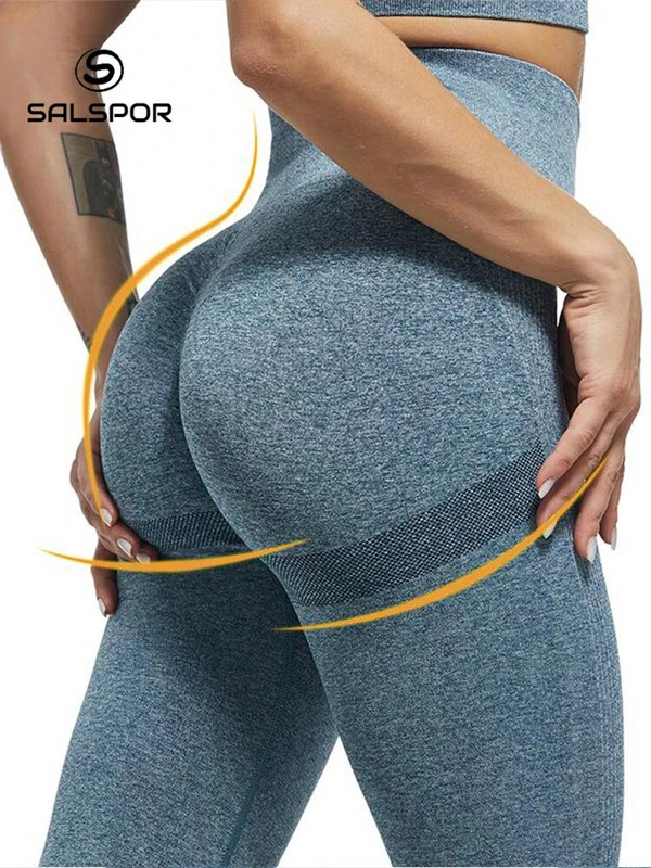 SALSPOR Női Magas derekú Leggings Fitness Női Szexi Bubble Butt Gym Sport Edzés Leggings Push Up Fitness Női Leggins