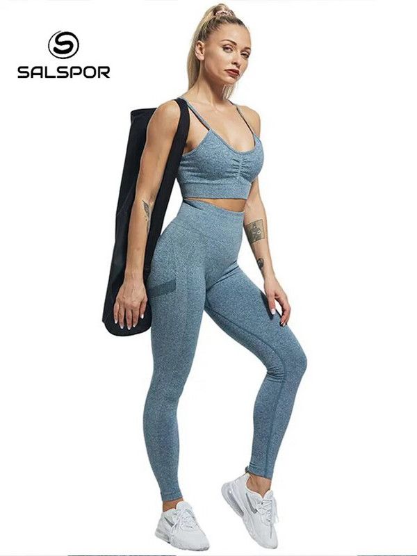 SALSPOR Női Magas derekú Leggings Fitness Női Szexi Bubble Butt Gym Sport Edzés Leggings Push Up Fitness Női Leggins