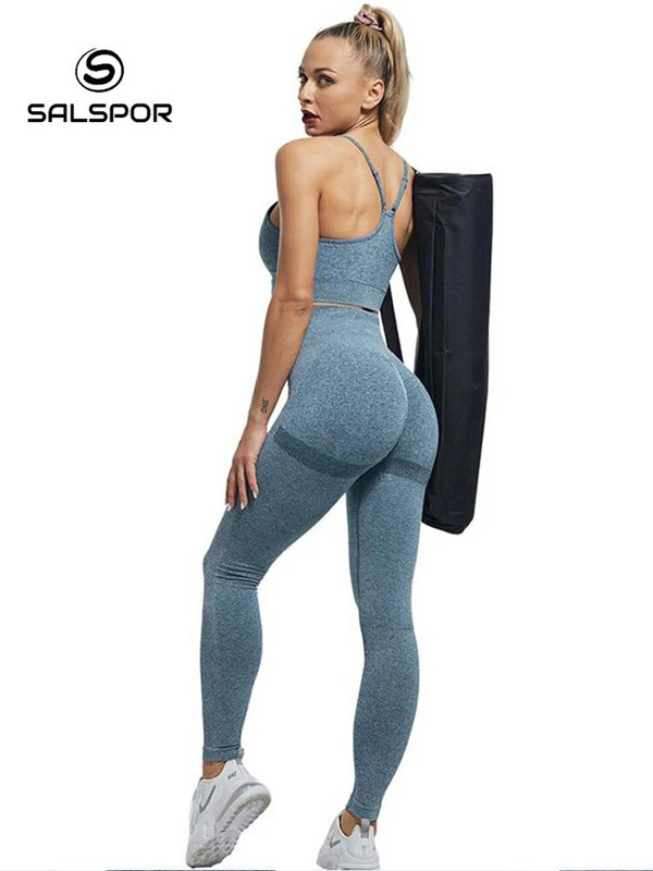 SALSPOR Női Magas derekú Leggings Fitness Női Szexi Bubble Butt Gym Sport Edzés Leggings Push Up Fitness Női Leggins
