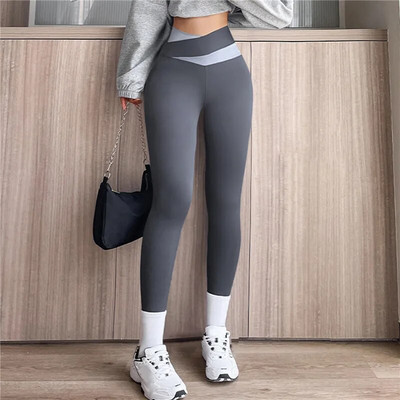 2023 Nylon Spate V Butt Pantaloni Yoga Femei Talie Înaltă Fitness Antrenament Sală Alergare Scrunch Jambiere Pantaloni Jogging Îmbrăcăminte activă