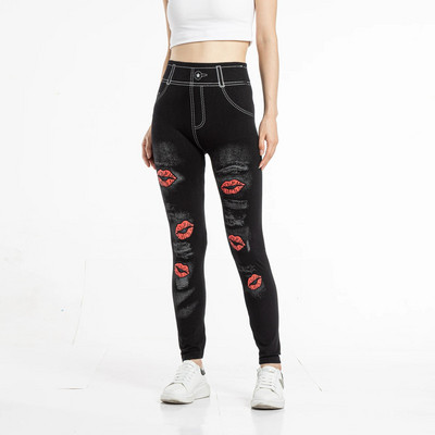 Γυναικείο κολάν παντελόνι χωρίς ραφή κολάν Femme Pantalon Casual Σέξι Κορίτσι Stars Shine Κολάν Disco Υψηλής ελαστικότητας Γυαλιστερό κολάν