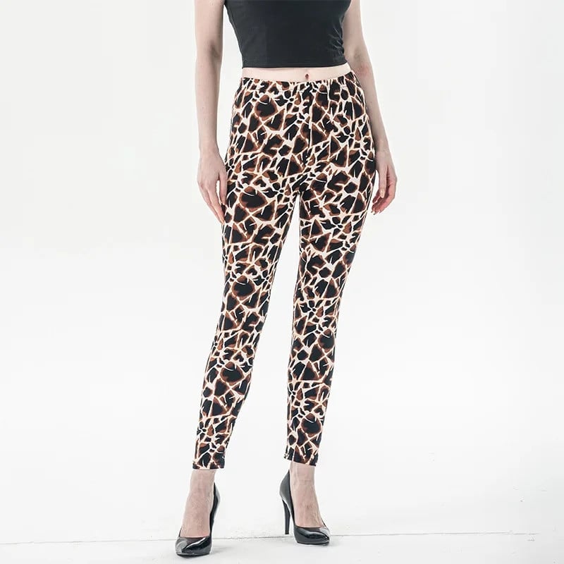 Leopard κολάν Γυναικεία σέξι κοριτσάκια ελαστικά παντελόνια Ντίσκο κολάν μόδας Καλοκαίρι Νέο Casual Femme Pantalon Fitness Spandex κολάν