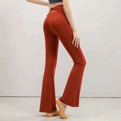 Fekvő nadrágok Rugalmas nadrágok Női Magas derekú Pantalones Mujer Szexi Slim Cross deréknadrágok Femme Streetwear női fekete nadrágok