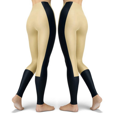 Jambiere cu dungi pentru femei Leggings subțiri, alb, negru, roșu, trandafir, galben, în dungi, primăvară, vară, alergare, sală, pantaloni elastici, pantaloni