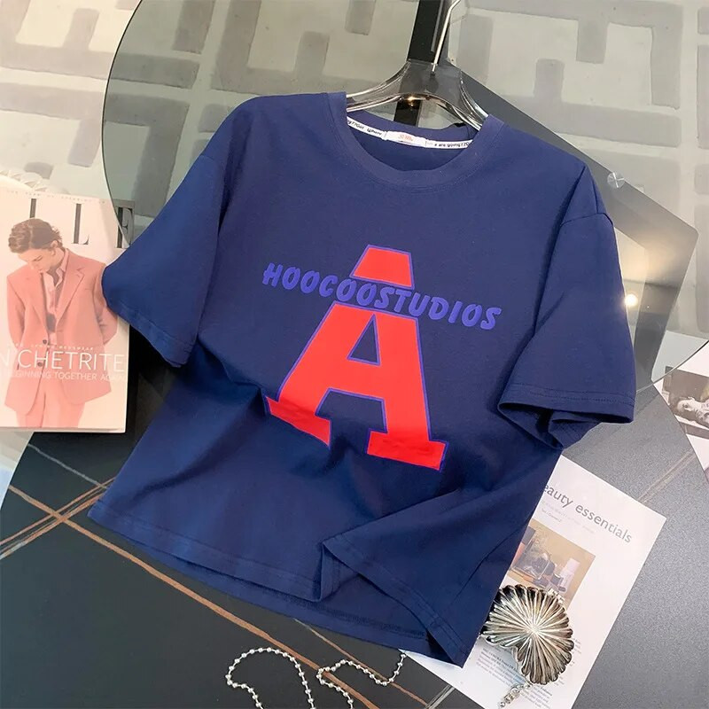 2023 nyári női ruházati szett rövid ujjú póló+rövidnadrág 2 db öltöny levélmintás női alkalmi laza tréningruha divatos ruhák