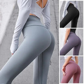 Pantaloni de yoga Jambiere cu talie înaltă Pantaloni de alergare pentru sport în aer liber, fără sudură, îmbrăcăminte de fitness pentru femei, îmbrăcăminte sportivă
