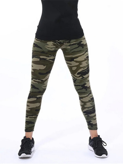 CUHAKCI Women Camouflage Leggings Fitness Military Army Green Leggings Workout Pants Sporter Skinny Adventure Leggins
