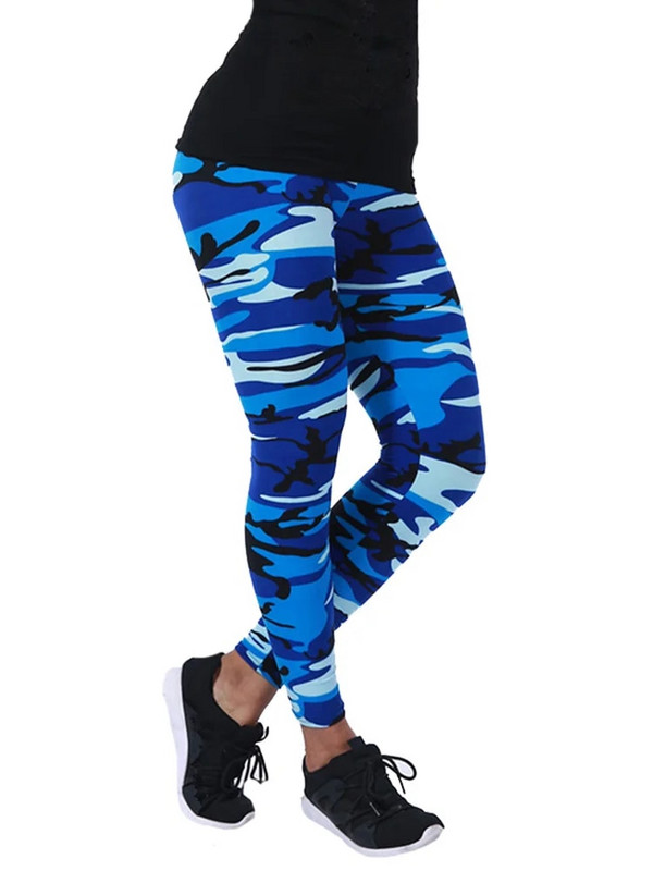 CUHAKCI Ženske maskirne tajice Fitness Vojne zelene tajice Hlače za vježbanje Sporter Skinny Adventure Leggins