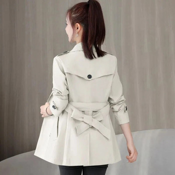 Casual Double Breasted Slim Trench Jacket Κορεάτικο 5xl Windbreaker Classics Κομψές γυναίκες μόδας Gabardina Νέα ανοιξιάτικα παλτό με ζώνη