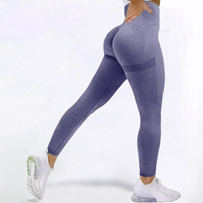 Jambiere sexy pentru femei cu talie înaltă Jambiere de antrenament de gimnastică pentru femei Pantaloni de antrenament respirabili de modă Push Up fără sudură