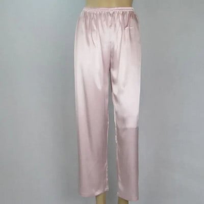 Aukštos kokybės satininis šilkas, elastingas juosmuo pižama Seksualios kelnės miegui Šilkinės kelnės Naktinis Namai Moteris Vyras Pora Minkštas apatinis poilsio kambarys