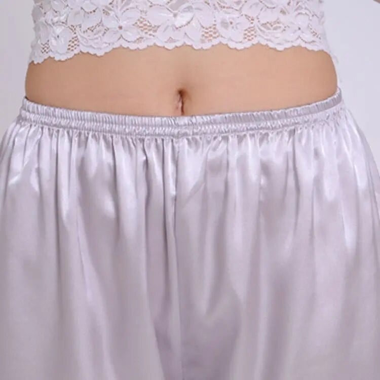 Aukštos kokybės satininis šilkas, elastingas juosmuo pižama Seksualios kelnės miegui Šilkinės kelnės Naktinis Namai Moteris Vyras Pora Minkštas apatinis poilsio kambarys