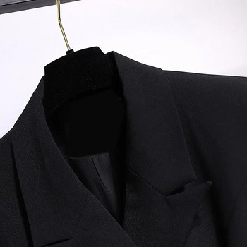 Μόδα καμπαρντίνα Γυναικεία 2022 Νέο Ανοιξιάτικο Φθινοπωρινό Ανεμοδαρμένο παλτό Γυναικείο μαύρο άσπρο σακάκι με ζώνη Vintage