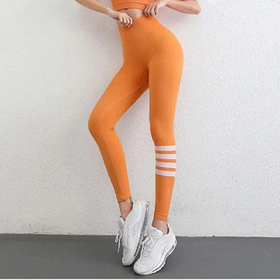 Jambiere de yoga cu 3 benzi Scrunch Butt Femei Jambiere fără sudură, respirabile, sexy, cu pradă, colanți de antrenament pentru gimnastică, pantaloni de yoga de fitness