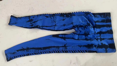 Ženske Tie Dye mrežaste tajice Sportske izdubljene hlače za jogu Sportska odjeća za fitness Seksi Push Up tajice visokog struka Tajice za trčanje