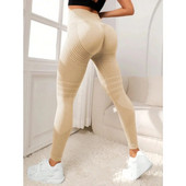 Jambiere fără sudură pentru gimnastică pentru femei Pantaloni de yoga sport Pantaloni elastici cu talie înaltă Jambiere de fitness Pantaloni de sport pentru sport Leggings