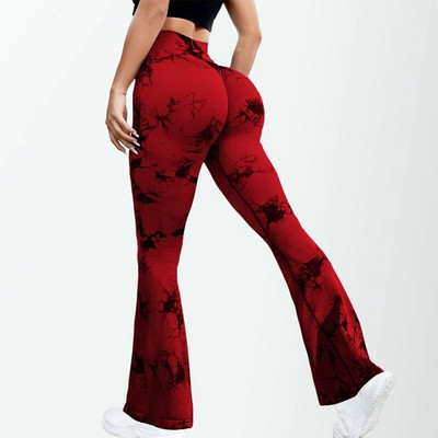 Mileegirl kaklaraištis, dažytos platėjančios jogos kelnės, moteriškos siauros persikų spalvos sėdmenų sportinės antblauzdžiai, kvėpuojantys aukštu juosmeniu, kūno rengybos antblauzdžiai