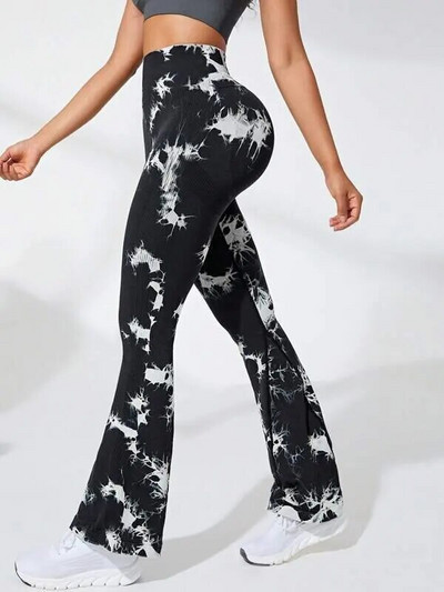 Mileegirl kaklaraištis, dažytos platėjančios jogos kelnės, moteriškos siauros persikų spalvos sėdmenų sportinės antblauzdžiai, kvėpuojantys aukštu juosmeniu, kūno rengybos antblauzdžiai