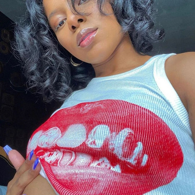 Естетични летни бебешки тениски Streetwear Gothic Harajuku Lips Graphic T-shirt Vintage Crop Top Дамски Y2K дрехи от 2000-те