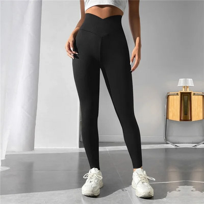 2023 Nylon Spate V Butt Pantaloni Yoga Femei Talie Înaltă Fitness Antrenament Sală Alergare Scrunch Jambiere Pantaloni Jogging Îmbrăcăminte activă