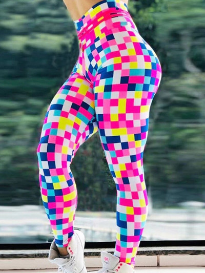 Sportske hlače za trčanje Ženske otisnute tajice za vježbanje 2023. Nove seksi tajice za teretanu, modne push up jeggings visokog struka, ženske pencil hlače