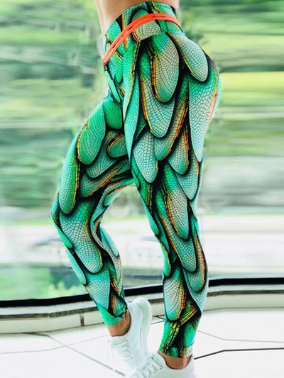 Sportske hlače za trčanje Ženske otisnute tajice za vježbanje 2023. Nove seksi tajice za teretanu, modne push up jeggings visokog struka, ženske pencil hlače