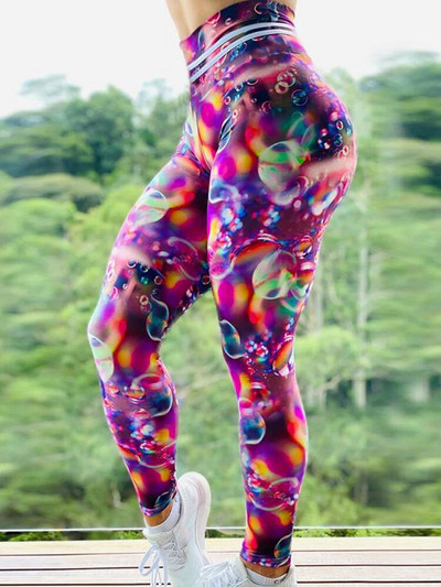 Sportske hlače za trčanje Ženske otisnute tajice za vježbanje 2023. Nove seksi tajice za teretanu, modne push up jeggings visokog struka, ženske pencil hlače