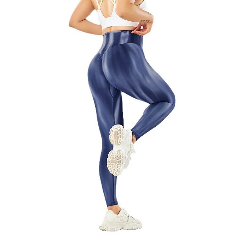 „Aurora“ lauko besiūliai antblauzdžiai jogos kelnės aukštu juosmeniu persikų sėdmenys Moteriškos sportinės aptemptos antblauzdžiai Viršutiniai drabužiai sporto salės antblauzdžiai