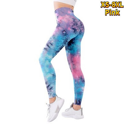 Pantaloni de jogging pentru antrenament de fitness florali pentru damă, jambiere de yoga elastice, respirabile și confortabile, cu ridicare, pentru sport XS-8XL