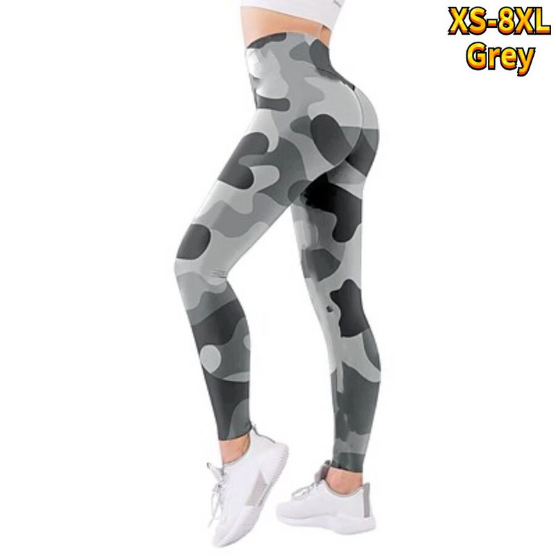 Ženske cvjetne hlače za jogging za fitness trening Elastične joga tajice Prozračne i udobne sportske tajice za podizanje XS-8XL