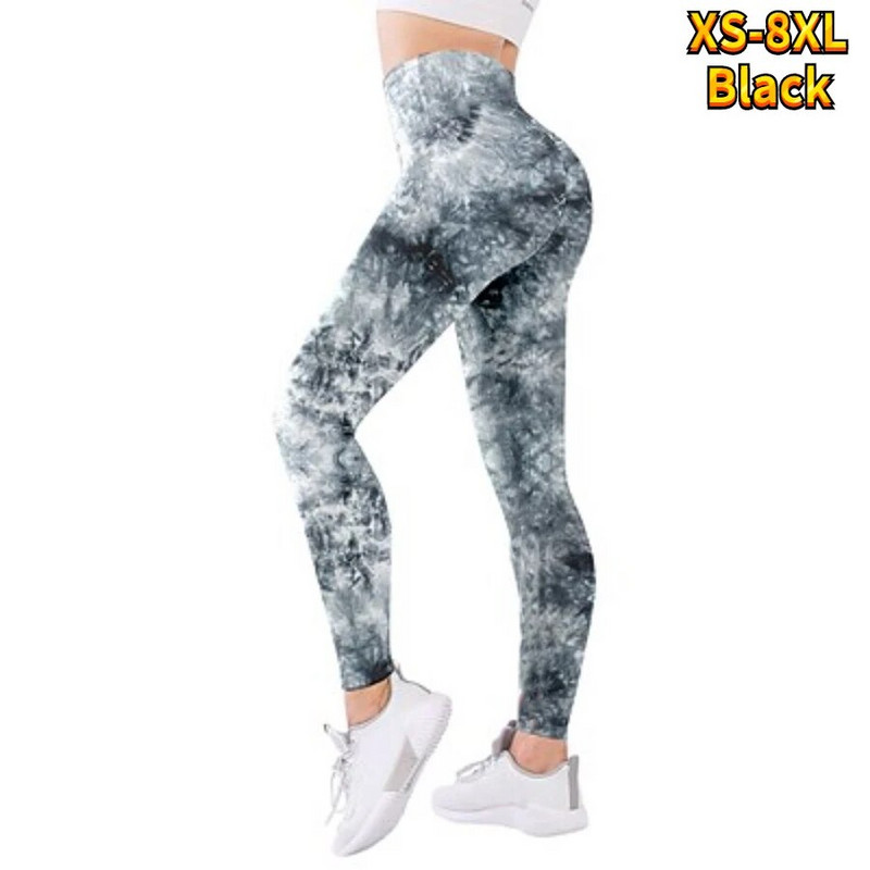 Ženske cvjetne hlače za jogging za fitness trening Elastične joga tajice Prozračne i udobne sportske tajice za podizanje XS-8XL