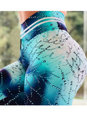 Vježbanje Fitness Tajice Kapljica vode Tajice s digitalnim ispisom Push Up Tajice Sportske jeggings Ženska odjeća Hlače rastezljive za teretanu