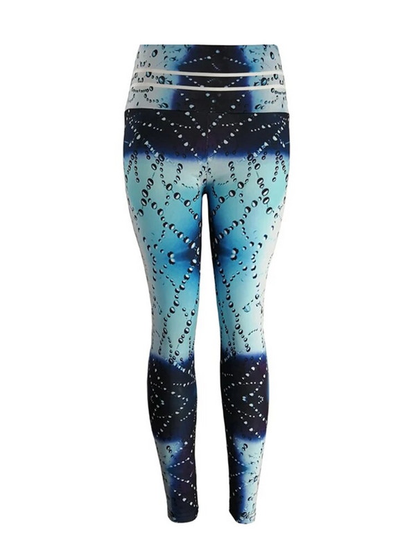 Vježbanje Fitness Tajice Kapljica vode Tajice s digitalnim ispisom Push Up Tajice Sportske jeggings Ženska odjeća Hlače rastezljive za teretanu