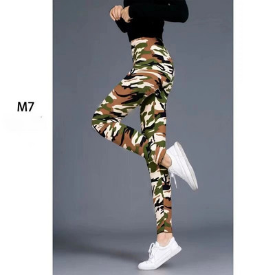 Jambiere de camuflaj Femei Sexy Fată Pantaloni elastici Femei Fitness Disco Leggings Fashion Summer Femme Pantalones Spandex Legging