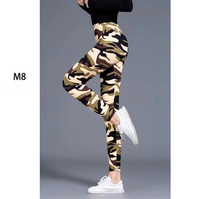 Jambiere de camuflaj Femei Sexy Fată Pantaloni elastici Femei Fitness Disco Leggings Fashion Summer Femme Pantalones Spandex Legging