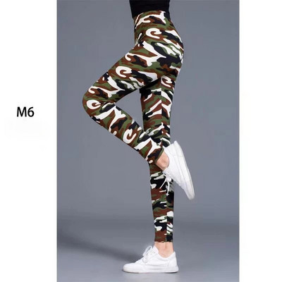 Jambiere de camuflaj Femei Sexy Fată Pantaloni elastici Femei Fitness Disco Leggings Fashion Summer Femme Pantalones Spandex Legging