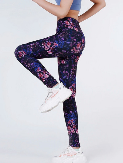 YSDNCHI Καλοκαιρινή εκτύπωση λουλουδιών Κολάν γυμναστικής Push Up Καλσόν Αθλητικό μολύβι Παντελόνι Γυναικείο Παντελόνι Fitness Leggins 2022 Νέο