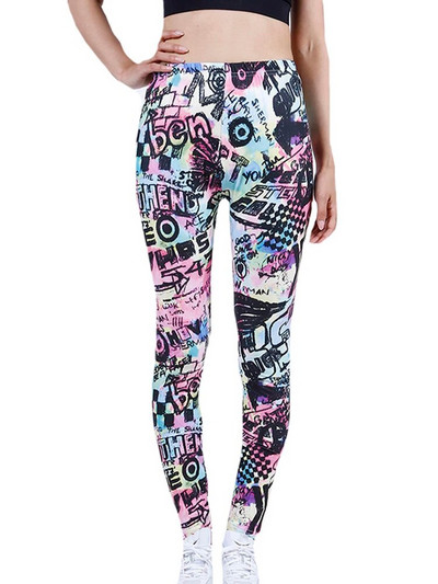YSDNCHI colanți de vară cu imprimare cu flori de gimnastică, colanți cu push-up, pantaloni sport creion, pantaloni pentru femei, jambiere de fitness, nou 2022