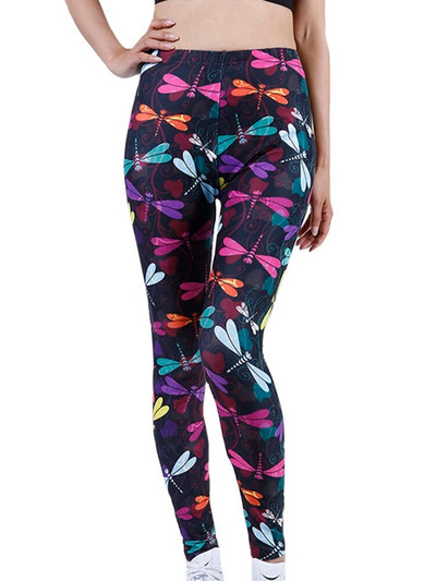 YSDNCHI colanți de vară cu imprimare cu flori de gimnastică, colanți cu push-up, pantaloni sport creion, pantaloni pentru femei, jambiere de fitness, nou 2022